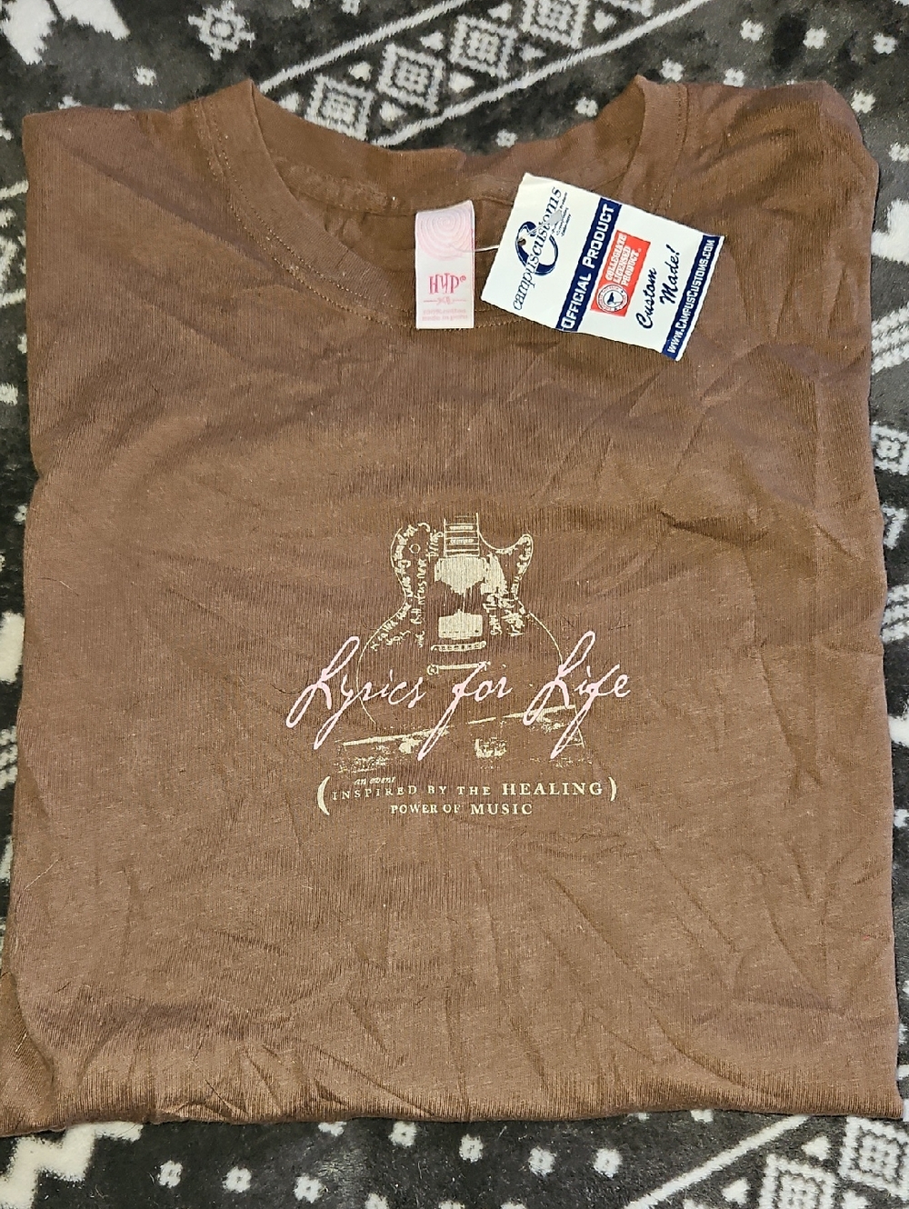 Sister Hazel Lyrics for Life Womens XL RARE Shirt vintage NWT childrens cancer